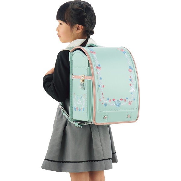 ディズニープリンセスデザイン　ランドセル＜リトルマーメイド＞ ミントクリーム D2618MT-9の画像