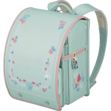 ディズニープリンセスデザイン　ランドセル＜リトルマーメイド＞ ミントクリーム D2618MT-9の画像