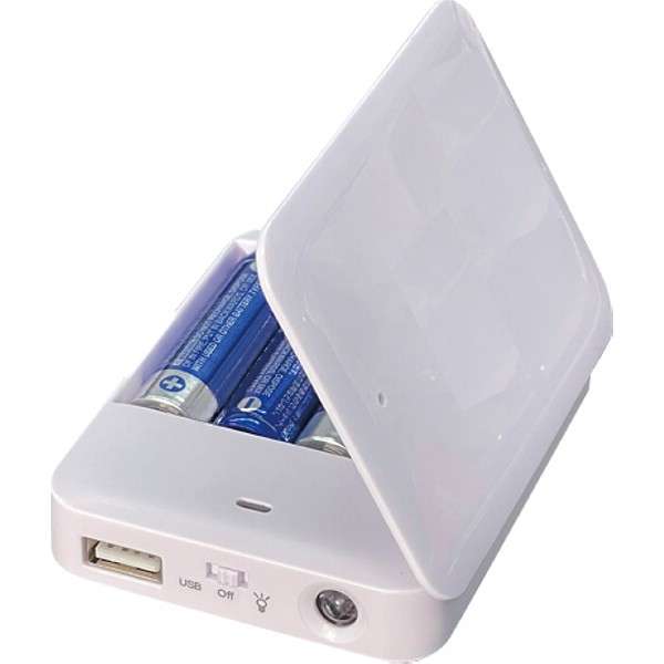 乾電池式モバイルバッテリー（ライト付） PL-198の画像