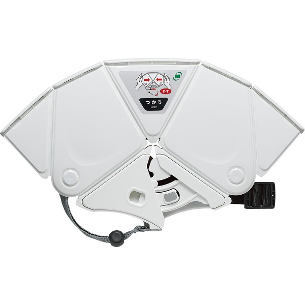 折りたたみ防災ヘルメット　Ｆｌａｔｍｅｔ２ ホワイト CD4001900011の画像