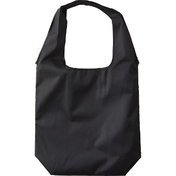 肩掛けエコトートバッグ ブラック A-1の画像