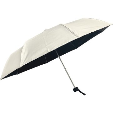 遮光軽量　晴雨兼用　耐風（５５ｃｍ）折畳み傘 アイボリー 90240270の画像