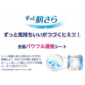 メリーズ　エアスルー　テープ　新生児用５０００ｇまで（６８枚）の画像