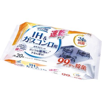速乾ＩＨ＆ガスコンロ用おそうじシート（２０枚）の画像