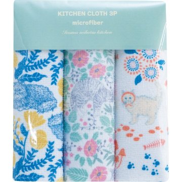 キッチンクロス３枚セット キャット MFF-001の画像