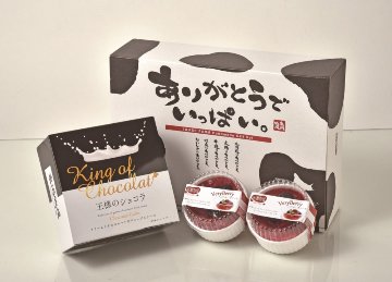 【北海道直送】 岩瀬牧場 王様のショコラ＆ベリーレアチーズセット 【全国送料込】(沖縄・離島除く)の画像