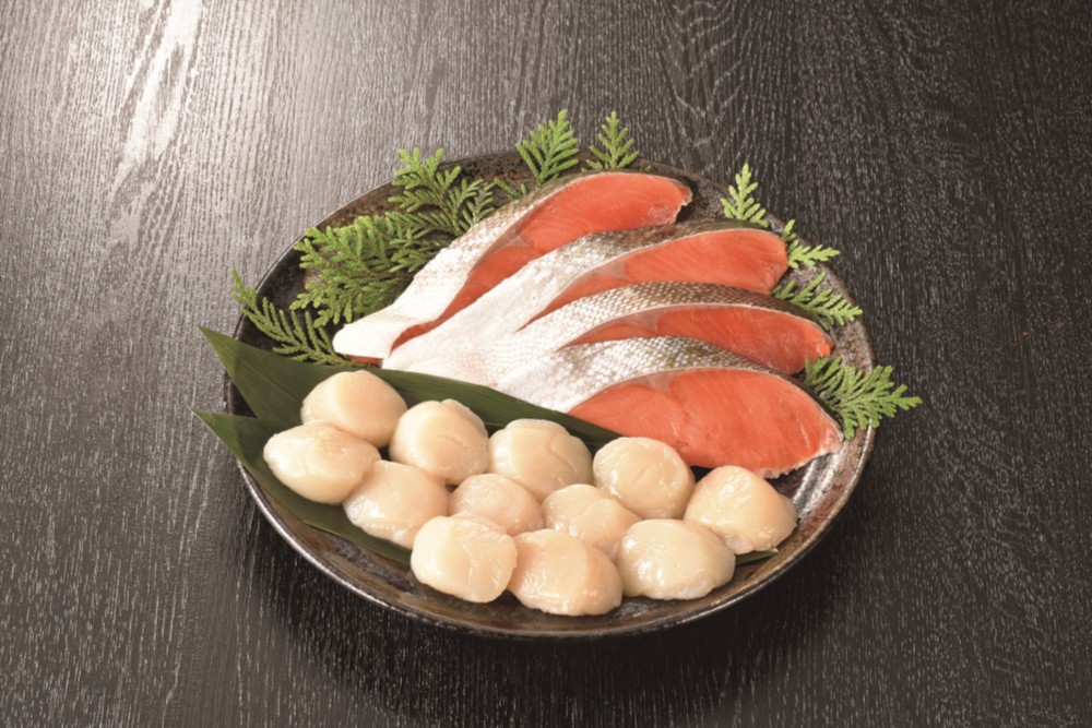 【北海道直送】 カネサン佐藤水産 紅鮭・ほたて貝柱詰合せ 【全国送料込】(沖縄・離島除く)の画像