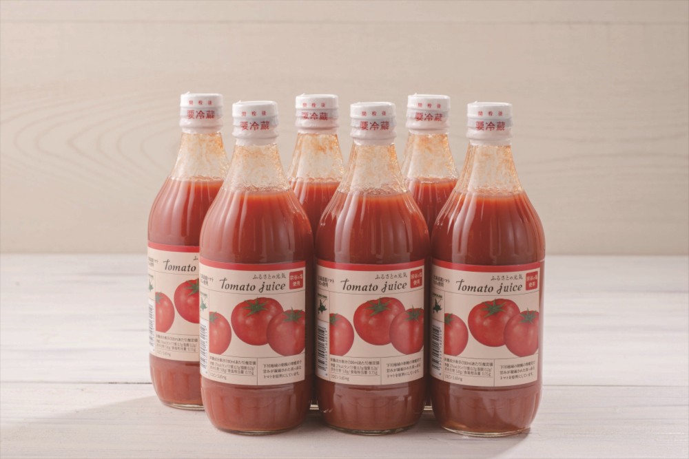 【北海道直送】 下川事業協同組合 とまとジュース「ふるさとの元気」５００ｍｌ×６本（有塩）の画像