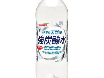 【ケース販売】サンガリア 伊賀の天然水強炭酸水Ｐ５００ｍｌ   ×24 【全国送料無料】(一部地域別途)・まとめ買い・防災備蓄にも最適の画像