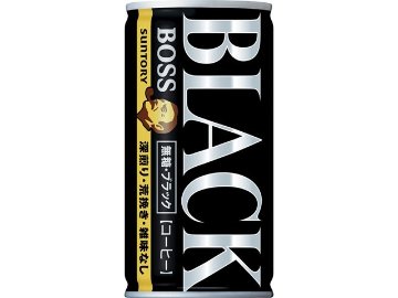 【ケース販売】サントリー ボス 無糖ブラック１８５ｇ缶  ×30 【全国送料無料】(一部地域別途)・まとめ買い・防災備蓄にも最適の画像