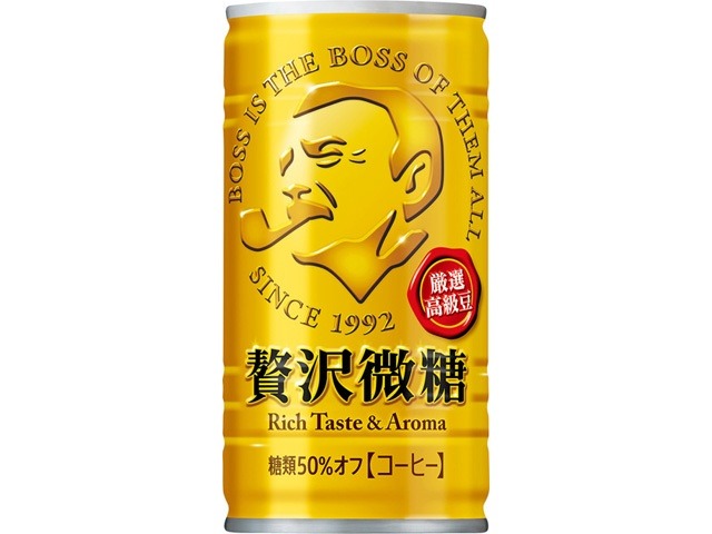 【ケース販売】ボス 贅沢微糖豊醇のコク １８５ｇ  ×30 【全国送料無料】(一部地域別途)・まとめ買い・防災備蓄にも最適の画像