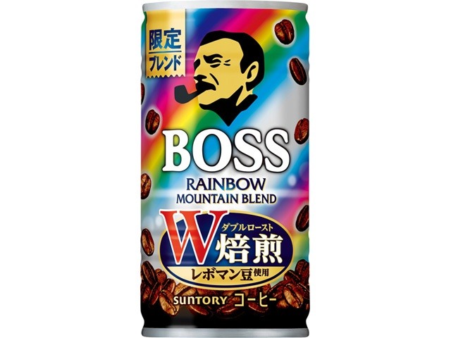 【ケース販売】ボス レインボーマウンテン １８５ｇ  ×30 【全国送料無料】(一部地域別途)・まとめ買い・防災備蓄にも最適の画像