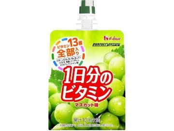 【ケース販売】ハウスウェルネスフーズ ＰＶ１日分のビタミンゼリーマスカット味 ×24 【全国送料無料】(一部地域別途)・まとめ買い・防災備蓄にも最適の画像