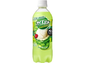 【ケース販売】ポッカサッポロフード がぶ飲みメロンクリームソーダＰ５００ｍｌ  ×24 【全国送料無料】(一部地域別途)・まとめ買い・防災備蓄にも最適の画像