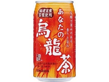 【ケース販売】サンガリア あなたの烏龍茶 缶３４０ｇ ×24 【全国送料無料】(一部地域別途)・まとめ買い・防災備蓄にも最適の画像