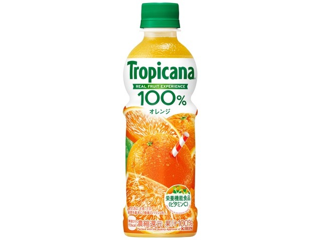 【ケース販売】トロピカーナ１００％ オレンジＰ３３０ｍｌ  ×24 【全国送料無料】(一部地域別途)・まとめ買い・防災備蓄にも最適の画像