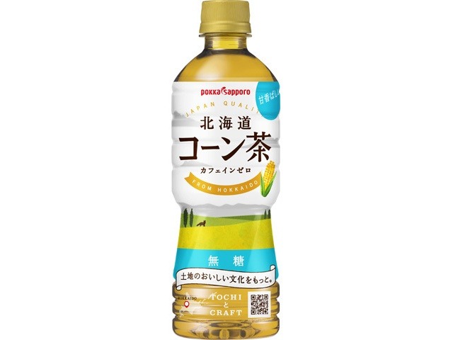 【ケース販売】ポッカサッポロフード 北海道コーン茶 Ｐ５２５ｍｌ  ×24 【全国送料無料】(一部地域別途)・まとめ買い・防災備蓄にも最適の画像