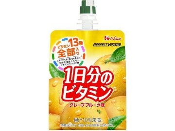 【ケース販売】ハウスウェルネスフーズ ＰＶ１日分のビタミンゼリーＧＦ１８０ｇ  ×6 【全国送料無料】(一部地域別途)・まとめ買い・防災備蓄にも最適の画像