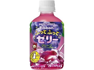 【ケース販売】ポッカサッポロフード ふってふってゼリー グレープＰ２９５ｇ  ×24 【全国送料無料】(一部地域別途)・まとめ買い・防災備蓄にも最適の画像