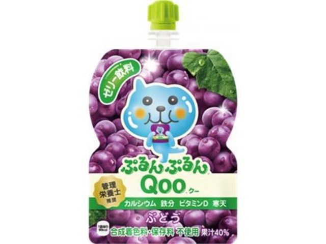 【ケース販売】ぷるんぷるんＱｏｏ ぶどう１２５ｇ  ×6 【全国送料無料】(一部地域別途)・まとめ買い・防災備蓄にも最適の画像