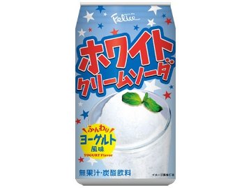 【ケース販売】富永 ホワイトクリームソーダ ３５０ｍｌ  ×24 【全国送料無料】(一部地域別途)・まとめ買い・防災備蓄にも最適の画像