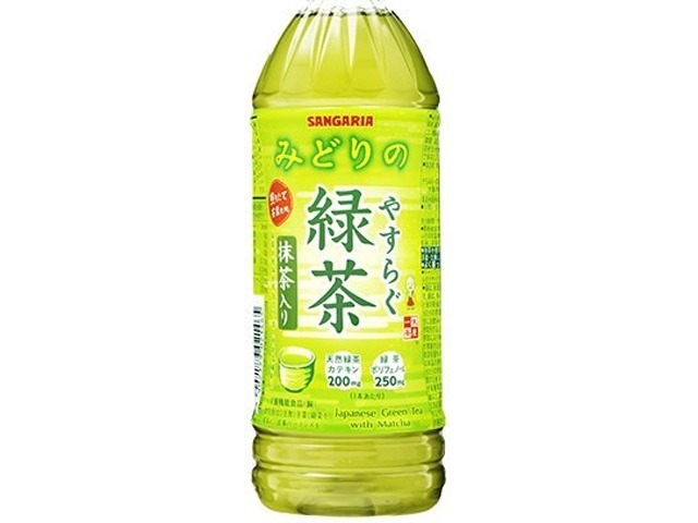 【ケース販売】サンガリア やすらぐ抹茶入り緑茶Ｐ５００ｍｌ  ×24 【全国送料無料】(一部地域別途)・まとめ買い・防災備蓄にも最適の画像