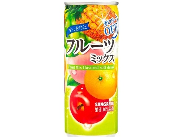 【ケース販売】サンガリア すっきりとフルーツミックス 缶２４０ｇ  ×30 【全国送料無料】(一部地域別途)・まとめ買い・防災備蓄にも最適の画像