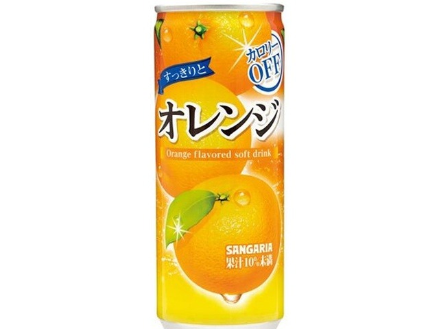 【ケース販売】サンガリア すっきりとオレンジ缶２４０ｇ  ×30 【全国送料無料】(一部地域別途)・まとめ買い・防災備蓄にも最適の画像
