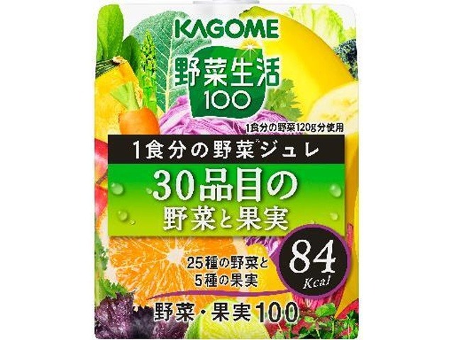 【ケース販売】カゴメ 野菜生活１００野菜ジュレ３０品目野菜と果実  ×6 【全国送料無料】(一部地域別途)・まとめ買い・防災備蓄にも最適の画像