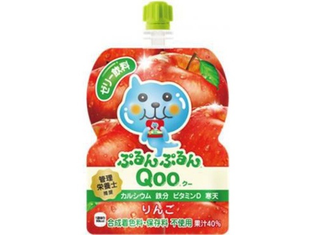 【ケース販売】ぷるんぷるんＱｏｏ りんご１２５ｇ  ×6 【全国送料無料】(一部地域別途)・まとめ買い・防災備蓄にも最適の画像