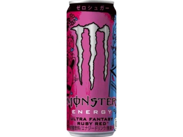 【ケース販売】モンスター ファンタジールビーレッド 缶３５５ｍｌ  ×24 【全国送料無料】(一部地域別途)・まとめ買い・防災備蓄にも最適の画像