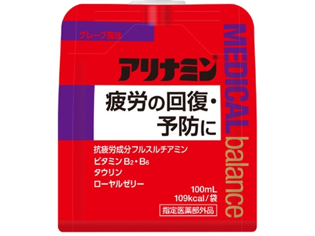 【ケース販売】アリナミン メディカルバランスグレープ１００ｍｌ  ×6 【全国送料無料】(一部地域別途)・まとめ買い・防災備蓄にも最適の画像