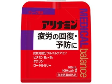 【ケース販売】アリナミン メディカルバランスグレープ１００ｍｌ  ×6 【全国送料無料】(一部地域別途)・まとめ買い・防災備蓄にも最適の画像