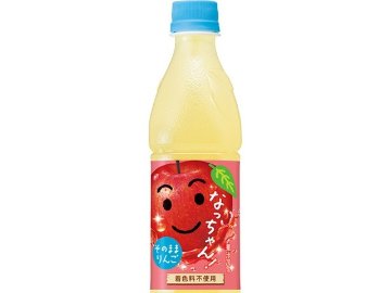 【ケース販売】なっちゃん そのままりんご Ｐ４２５ｍｌ  ×24 【全国送料無料】(一部地域別途)・まとめ買い・防災備蓄にも最適の画像