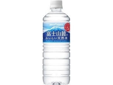 【ケース販売】ポッカサッポロフード 富士山麓のおいしい天然水 Ｐ５９０ｍｌ  ×24 【全国送料無料】(一部地域別途)・まとめ買い・防災備蓄にも最適の画像
