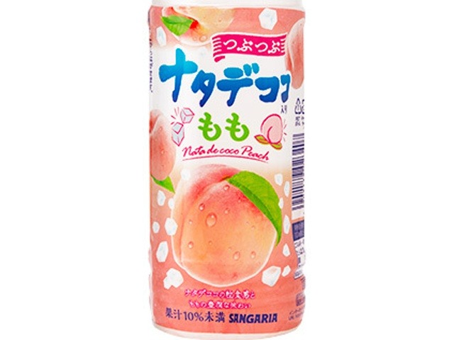 【ケース販売】サンガリア つぶつぶナタデココ入り ももＰ５００ ×24 【全国送料無料】(一部地域別途)・まとめ買い・防災備蓄にも最適の画像