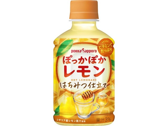 【ケース販売】ポッカサッポロフード ぽっかぽかレモンＰ２７５ｍｌ   ×24 【全国送料無料】(一部地域別途)・まとめ買い・防災備蓄にも最適の画像
