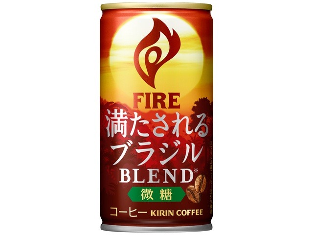 【ケース販売】ファイア 満たされるブラジルブレンド微糖 １８５ｇ  ×30 【全国送料無料】(一部地域別途)・まとめ買い・防災備蓄にも最適の画像
