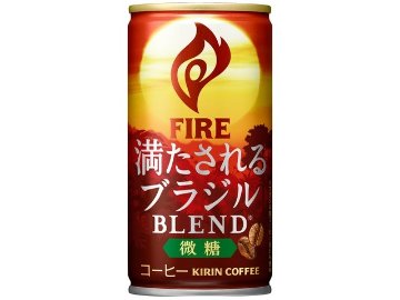 【ケース販売】ファイア 満たされるブラジルブレンド微糖 １８５ｇ  ×30 【全国送料無料】(一部地域別途)・まとめ買い・防災備蓄にも最適の画像