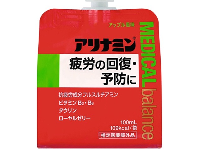 【ケース販売】アリナミン メディカルバランスアップル１００ｍｌ  ×6 【全国送料無料】(一部地域別途)・まとめ買い・防災備蓄にも最適の画像