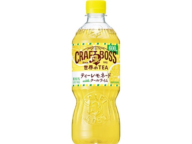 【ケース販売】クラフトボス ティーレモネード手売用 Ｐ６００ｍｌ  ×24 【全国送料無料】(一部地域別途)・まとめ買い・防災備蓄にも最適の画像