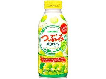 【ケース販売】サンガリア つぶみ白ぶどう Ｂ缶３８０ｇ ×24 【全国送料無料】(一部地域別途)・まとめ買い・防災備蓄にも最適の画像