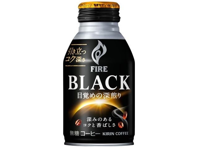 【ケース販売】ファイア ブラック目覚めの深煎りＢ缶２７５ｇ  ×24 【全国送料無料】(一部地域別途)・まとめ買い・防災備蓄にも最適の画像