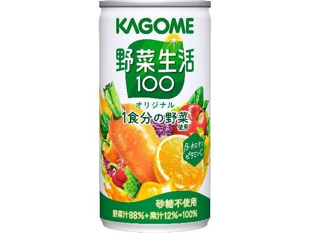 【ケース販売】カゴメ 野菜生活１００ １９０ｇ  ×30 【全国送料無料】(一部地域別途)・まとめ買い・防災備蓄にも最適の画像