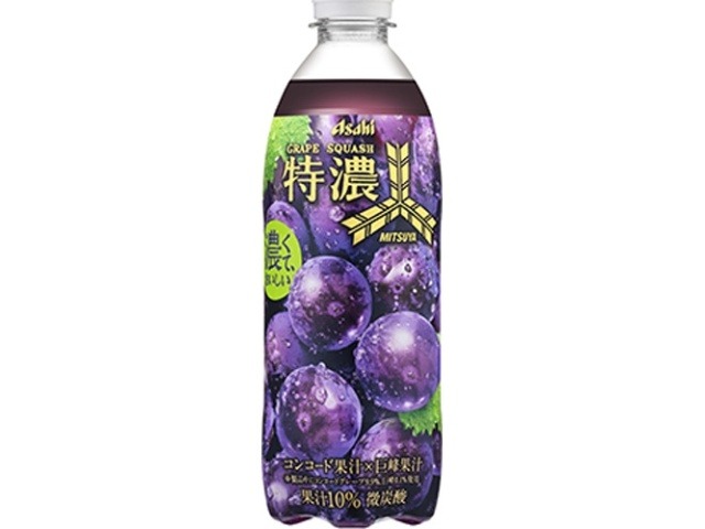 【ケース販売】三ツ矢 特濃グレープスカッシュＰ５００ｍｌ  ×24 【全国送料無料】(一部地域別途)・まとめ買い・防災備蓄にも最適の画像