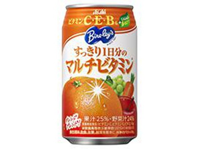【ケース販売】バヤリース すっきり１日分のマルチビタミン缶３５０   ×24 【全国送料無料】(一部地域別途)・まとめ買い・防災備蓄にも最適の画像