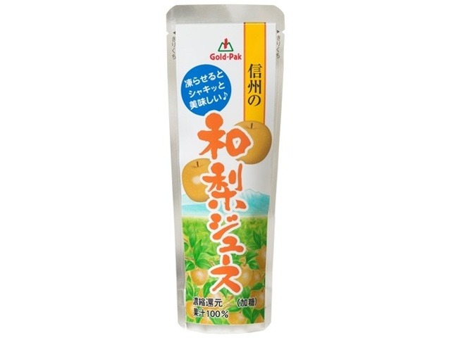 【ケース販売】ゴールドパック 信州の和梨ジュース ８０ｇ ×20 【全国送料無料】(一部地域別途)・まとめ買い・防災備蓄にも最適の画像
