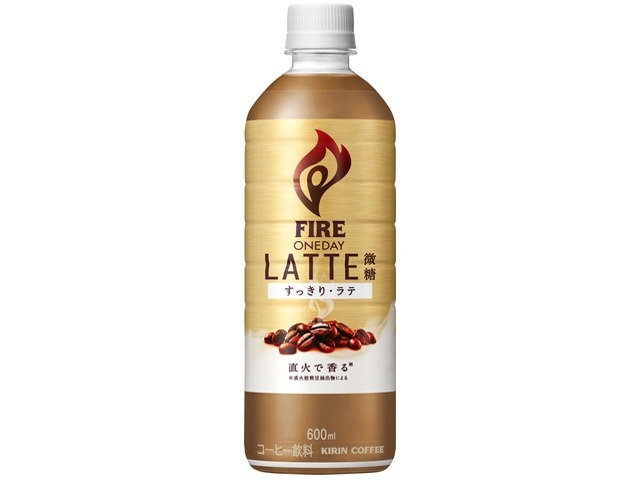 【ケース販売】ファイア ワンデイラテ微糖 Ｐ６００ｍｌ  ×24 【全国送料無料】(一部地域別途)・まとめ買い・防災備蓄にも最適の画像