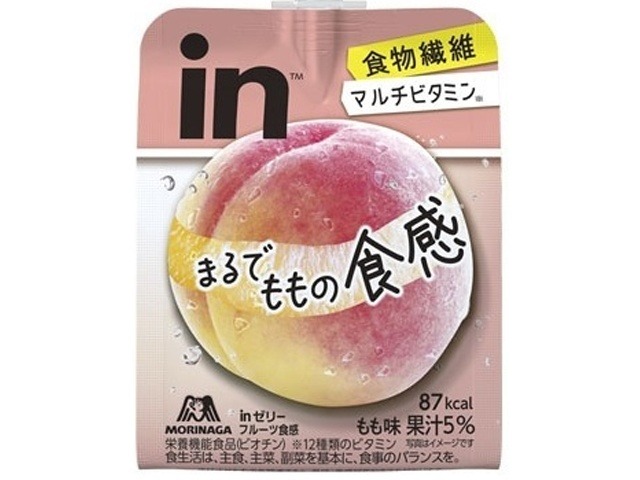 【ケース販売】森永 ｉｎゼリー フルーツ食感もも  ×36 【全国送料無料】(一部地域別途)・まとめ買い・防災備蓄にも最適の画像