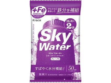 【ケース販売】クラシエフーズ販売 スカイウォーター グレープ２９ｇ ×80 【全国送料無料】(一部地域別途)・まとめ買い・防災備蓄にも最適の画像